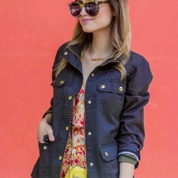 J. CREW NAVY FIELD UTILITY JACKET SIZE SMALL - Picture 1 of 16